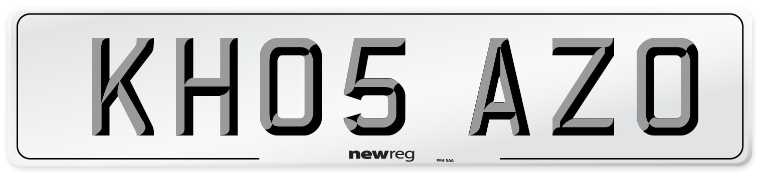 KH05 AZO Number Plate from New Reg